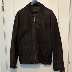 Brown Leather Men’s Jacket